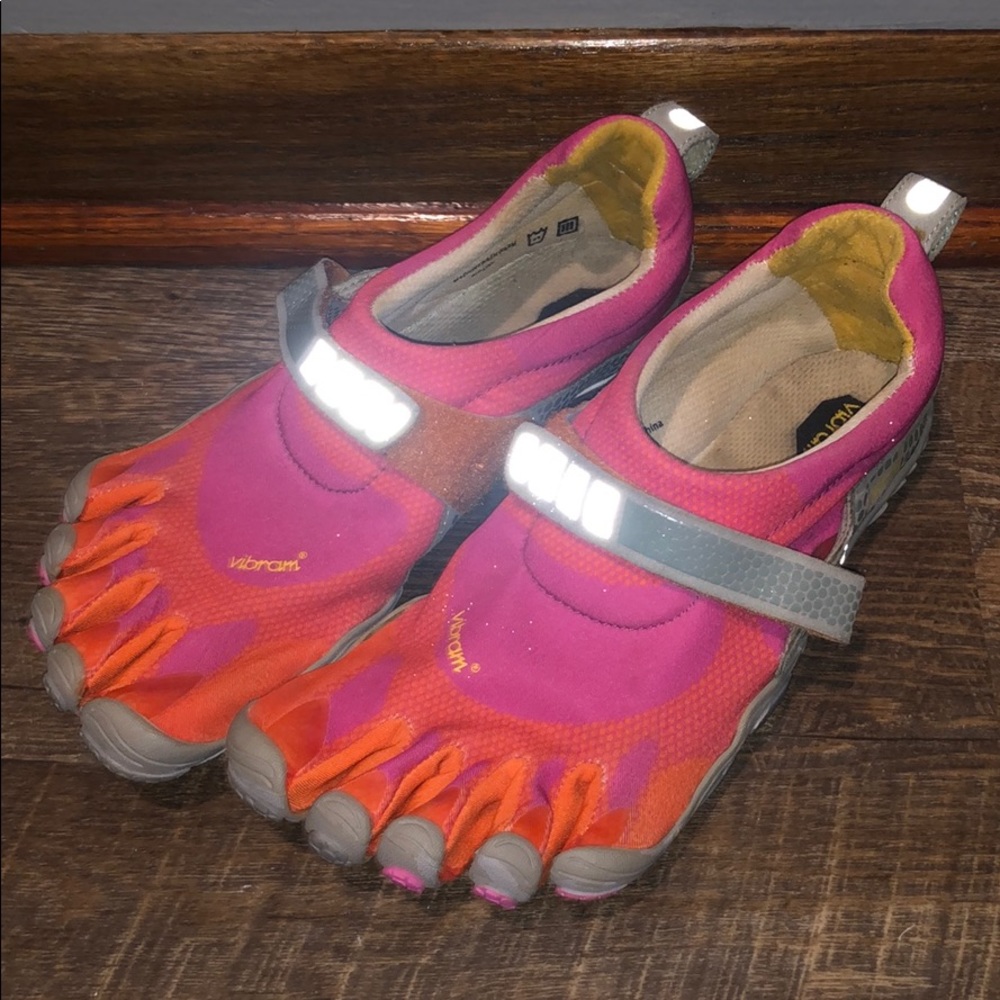Pink and Orange Vibrams